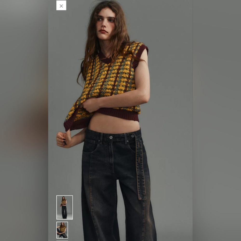 Zara Multicolor Knit Vest